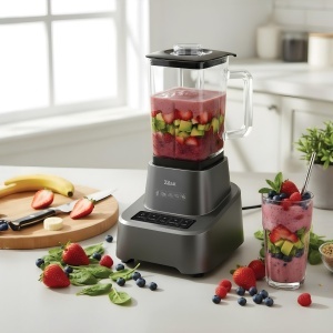 Blender si rasnita electrica 2 in 1 ZILAN ZLN4310 - 1200W, vas sticla 1.6L - Img 3