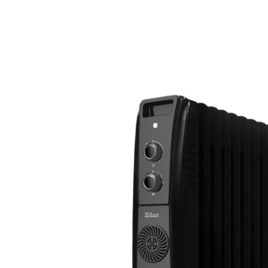 Calorifer electric cu ulei ZILAN ZLN1963 Negru, termostat reglabil, 2500W, 11 elementi - Img 2