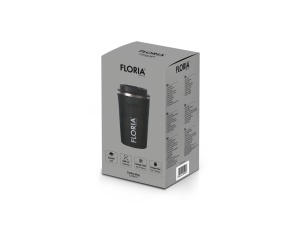 Cana de cafea Floria ZLN9970 tip termos, capacitate 380ml, interior din inox, pereti dublii, gri - Img 2