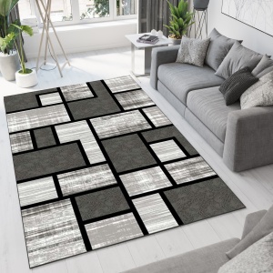 Covor Modern Living , Dormitor Dreptunghiular Romantic 4714 Gri