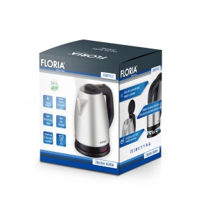 Fierbator electric Floria ZLN4902 Gri, putere 1500W, capacitate 2 L, indicator luminos - Img 4
