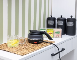 Fierbator pliabil Zilan ZLN1986 pentru voiaj, Putere 750W, Capacitate 0.5L, Protectie la supraincalzire, Baza din inox si carcasa din silicon durabil - Img 4