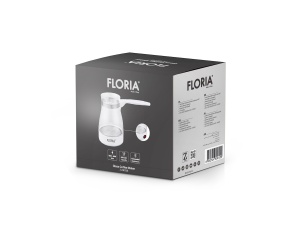 Ibric electric Floria ZLN8139 Alb, carcasa din sticla, capacitate de 0.5 Litri, putere 800W - Img 3