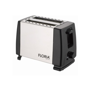Prajitor de paine Floria ZLN1840 Negru Inox, 700W, 7 nivele de control al temperaturii, buton de oprire