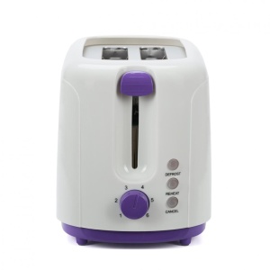 Prajitor de paine Heinner TP-750UV, 750W, 6 nivele de rumenire, 3 functii, control variabil al temperaturii, oprire automata, violet