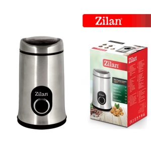 Rasnita cafea electrica, Zilan ZLN8013,Argintiu Negru 150 W, inox, cutite macinare otel inoxidabil - Img 4