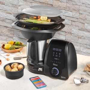 Robot de bucatarie Zilan ZLN9334 ONYX multifunctional Thermorobot, 1700W, Capacitate 3.3L, 30 de functii, Afisaj digital LED, aplicatie mobil - Img 5