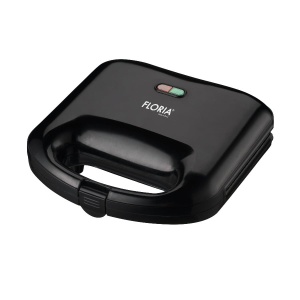 Sandwich Maker Floria ZLN0829, Putere 750W, Placa de tip grill, Antiaderenta, indicator luminos, Negru