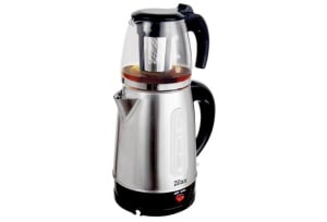 Set fierbator electric+ceainic FLORIA ZLN3581,Inox Negru Putere 2200W,