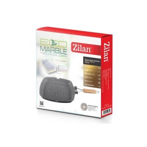 Tigaie grill Zilan ZLN4298, diametru 24 cm, Material aluminiu, Interior granit, Maner pliabil, Compatibil inductie - Img 2
