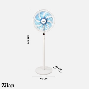 Ventilator cu picior ZILAN ZLN3765 - 60W, 9 viteze, telecomanda, 8 palete - Img 5