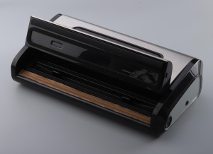 Aparat de vidat si sigilat Heinner HAV-165BKSS, vidare uscata umeda, pompa si sigilare dubla, sistem racire banda sigilare, furtun pentru caserole, cutter incorporat, compatibil cu pungi latime 32 cm - Img 2