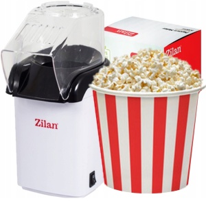 Aparat Pentru Popcorn Zilan ZLN8044,Alb Putere 1200W, sistem cu jet de aer cald, - Img 3