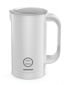 Aparat pentru spumat laptele Heinner HMFR-450WH, 450 W, capacitate spumare 100ml, 4 functii, capacitate incalzire 200ml, led, inel spumare magnetic, Alb