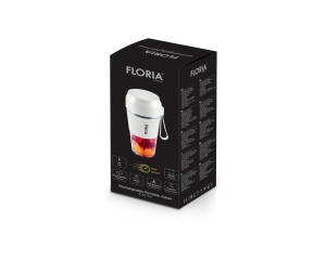 Blender portabil Floria ZLN1720 pentru suc reincarcabil, Capacitate 300 ml, Putere 50W, Lame din otel inoxidabil, Alb - Img 2