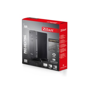 Calorifer electric Zilan ZLN8467 Negru, 13 elementi, indicator luminos, putere 2500W - Img 2