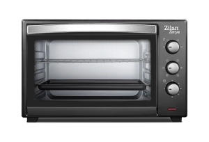 Cuptor electric cu ventilator ZILAN ZLN3727 Negru, Capacitate 45L, Putere 2000W, Geam dublu, Temporizator 60 min, Temperatura maxima 230 grade celsius - Img 2