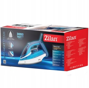 Fier de calcat Zilan ZLN2908 Albastru, 3000W, talpa ceramica, temperatura ajustabila - Img 5
