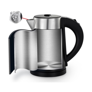 Fierbator electric Zilan ZLN3387 Negru cu pereti dublii, putere 800W, capacitate 0.8L, inox - Img 2