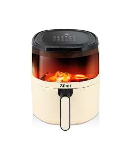 Friteuza Zilan ZLN9984 tip air fryer, 1500W, capacitate 5L, temperatura maxima 200 grade, Crem - Img 3