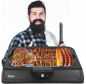 Gratar electric ZİLAN ZLN3772,2000 W, termostat reglabil - Img 5