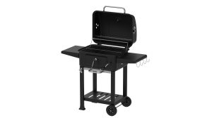 Gratar pentru exterior Zilan ZLN3574, Fabricat din materiale durabile, Grila de gatit 54x42.5 cm din otel cromat, Termometru incorporat, Mobilitate pe roti - Img 4