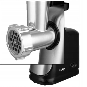 Masina de tocat Floria ZLN7965 Neagra, putere 1300W, doua site, functie de revers, lama din otel - Img 4