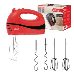 Mixer electric ZILAN ZLN8401, 300W, 5 viteze, Rosu - Img 4