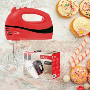 Mixer electric ZILAN ZLN8401, 300W, 5 viteze, Rosu - Img 5