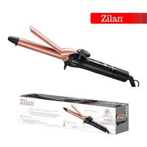 Ondulator de par Zilan ZLN9525 cu clips, Negru Roz, diametru 19mm, Putere 30W - Img 3