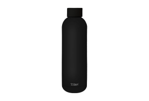 Termos Zilan ZLN9840 tip sticla sport, capacitate 500ml, interior din inox, pereti dublii, negru