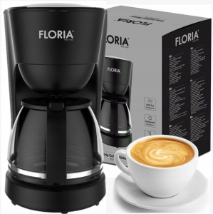 Aparat de facut cafea Floria ZLN9273 Negru, putere 600W, oprire automata, vas de 1.2 litrii - Img 3