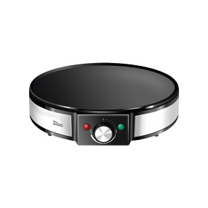 Aparat pentru preparat clatite Zilan ZLN2922 Negru Inox, 1200W, Diametru plita 30cm, Temperatura ajustabila,