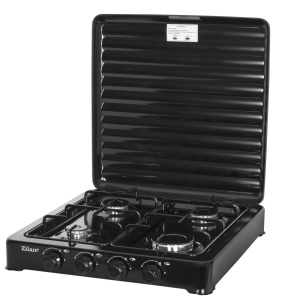 Aragaz 4 ochiuri ZILAN ZLN7079N,Negru Alimentare GPL butelie,