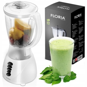 Blender FLORIA ZLN3081 ALB, Putere 300W, capacitate 1.5L, 3 viteze, Functie pulss, vas de plastic - Img 3