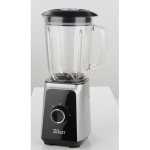 Blender ZILAN ZLN3925, 1.5 l, 2 viteze + Functie impuls, Zdrobire gheata, Vas de sticla, Inox - Img 2