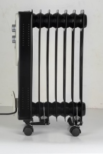 Calorifer electric Floria ZLN3642,Negru 1500 W, 7 elementi, 3 trepte de putere, Termostat reglabil, Protectie supra-incalzire, Indicator luminos, - Img 3