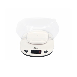 Cantar alimentar Zilan ZLN7880 Alb, capacitate maxim 5 kg, ecran digital, oprire automata - Img 2