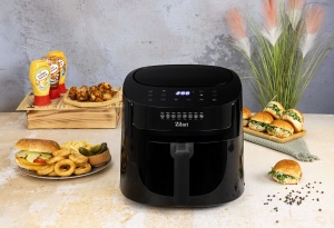 Friteuza cu aer cald Zilan ZLN7999 Negru, putere 1800 W, ecran digital, panou cu comenzi tactile - Img 3