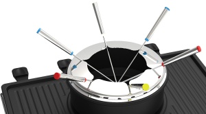 Gratar electric cu fondue Zilan ZLN8856, raclette, putere 1400 W, indicator luminos - Img 5