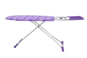 Masa de calcat ZILAN ARGENTO ZLN3499, suprafata de lucru 118x42 cm, blat metalic, suport pentru fierul de calcat, suport rufe - Img 5