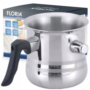 Oala pentru lapte cu fluier Floria ZLN1802 din otel inoxidabil, 3l - Img 2