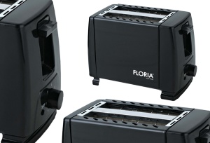 Prajitor de paine Floria ZLN1826 Negru, 700W, 7 nivele de control al temperaturii, buton de oprire - Img 4
