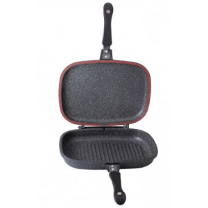 Tigaie dubla ZILAN ZLN9522,culoare negru Diametru 30 cm, garnitura silicon rezerva,