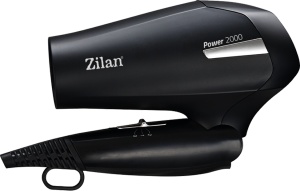 Uscator de par Zilan ZLN9396, 2000W, 2 trepte de viteza, 2 trepte de temperatura, cu aer cald si rece, Negru - Img 2