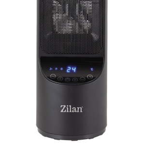 Aeroterma ceramica turn Zilan ZLN2052 Negru, 2000W, timer 8H, siguranta la rasturnare - Img 3