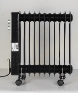 Calorifer electric Floria ZLN3666,Negru 2500 W, 11 elementi, 3 trepte de putere, Termostat reglabil, Protectie supra-incalzire, Indicator luminos, - Img 4
