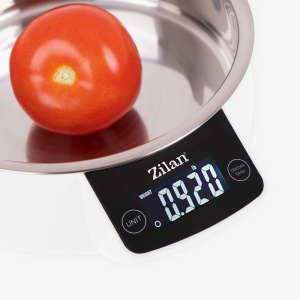 Cantar alimentar Zilan ZLN2977 Alb, ecran digital, bol de 900ml, capacitate maxima de 5 kg - Img 2