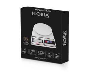 Cantar de bucatarie digital Floria ZLN9075, Capacitate 2g-10.000g, Display LCD, Maxim 10kg - Img 2