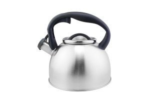 Ceainic din inox cu fluier Floria ZLN1269, Exterior polishat, Compatibil gaz, electric inductie, Capacitate 3L